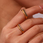 Adeline Slim Ring in Gold