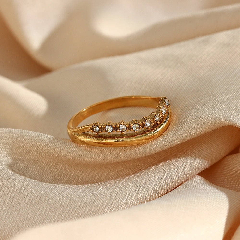 Adeline Slim Ring in Gold