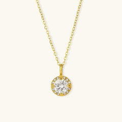 Adora Gemstone Necklace in Gold