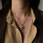 Caelus Heart Necklace in Gold