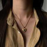 Caelus Heart Necklace in Gold
