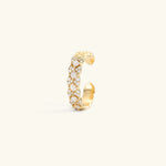Camille Patterned Ring in Gold