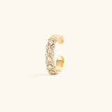 Camille Patterned Ring in Gold