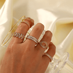 Cassandra Stone-Set Ring in Gold