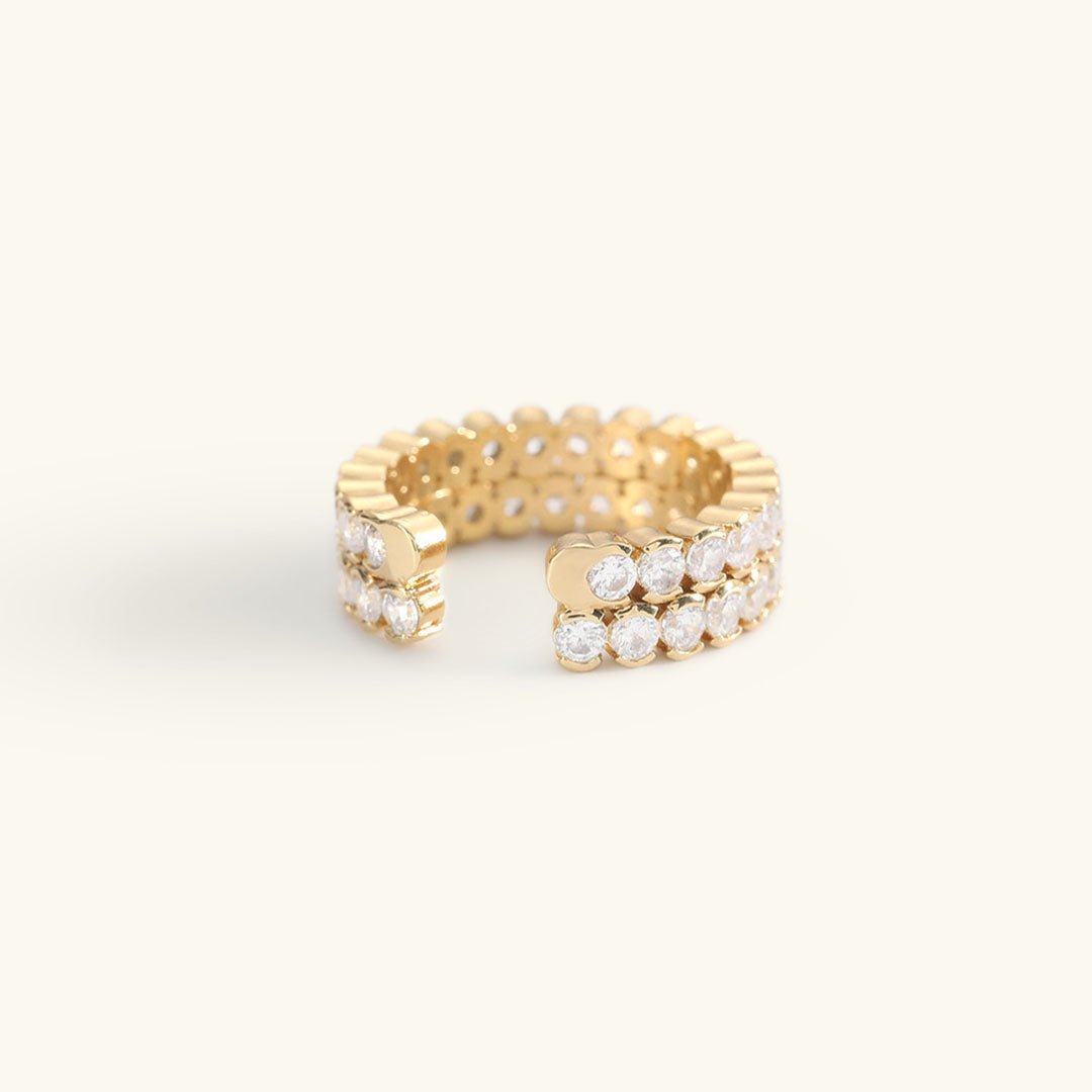 Cassandra Stone-Set Ring in Gold