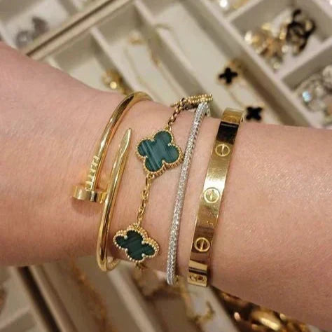 Clover Bracelet Green