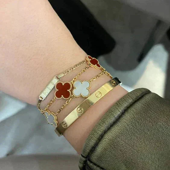 Clover Bracelet Red