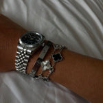 Clover Bracelet Silver-Black