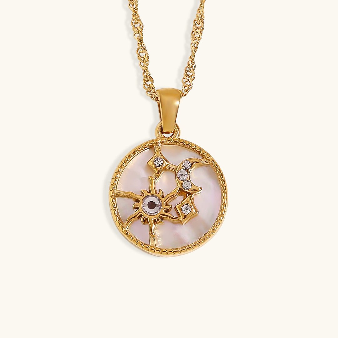 Cybil Celestial Necklace in Gold