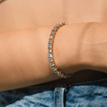 Elegant Tennis Bracelet in Gold