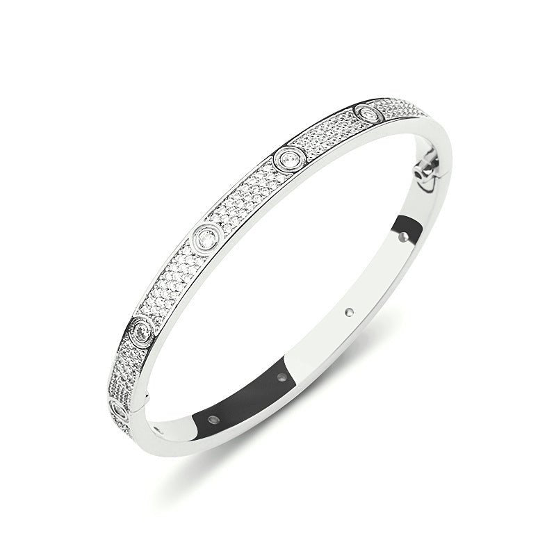 Eternity Link Polished Bracelet in Silver