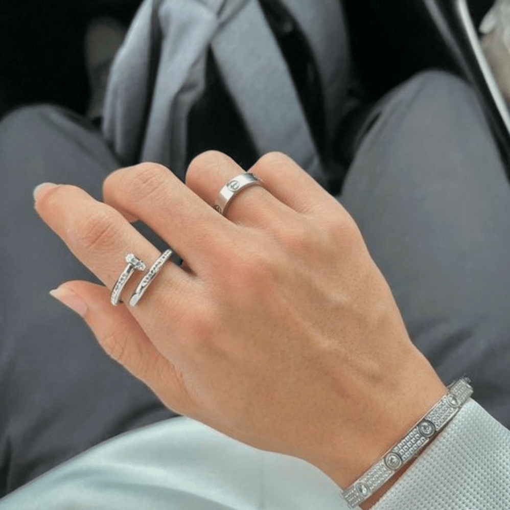Eternity Link Polished Bracelet in Silver