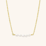 Fleur Pearl Necklace in Gold