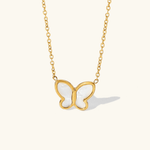 Flutterby Butterfly Necklace in Gold