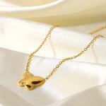 Flutterby Butterfly Necklace in Gold