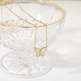 Flutterby Butterfly Necklace in Gold