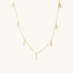 Freeda Pearl Necklace in Gold