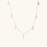 Freeda Pearl Necklace in Gold