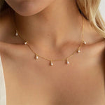 Freeda Pearl Necklace in Gold