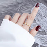 Gabrielle Thin Ring in Gold