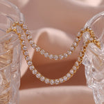 Isolde Tennis Necklace in Gold