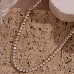 Isolde Tennis Necklace in Gold