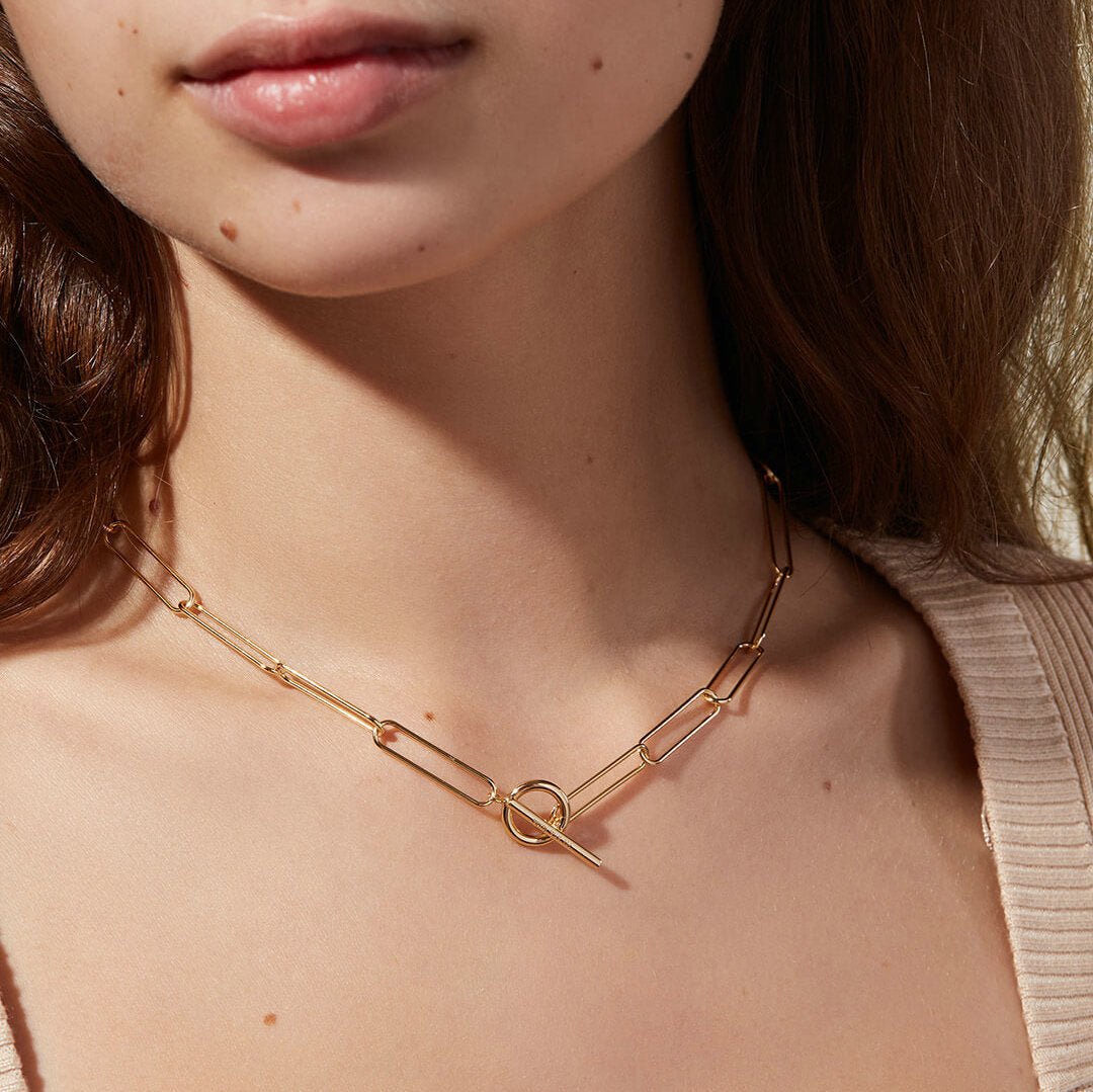 Joyce Link Necklace in Gold