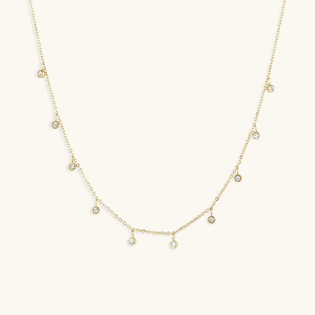 Juliet Gemstone Necklace in Gold