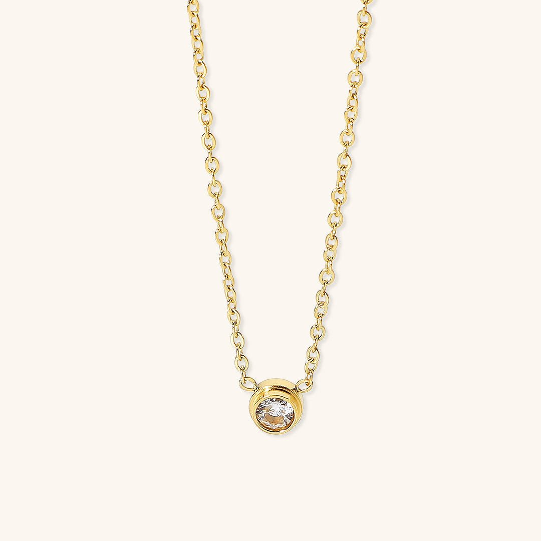 Kira Diamond Necklace in Gold