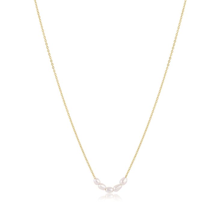 Kona Pearl Necklace in Gold