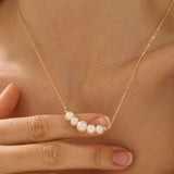 Kona Pearl Necklace in Gold