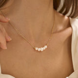 Kona Pearl Necklace in Gold