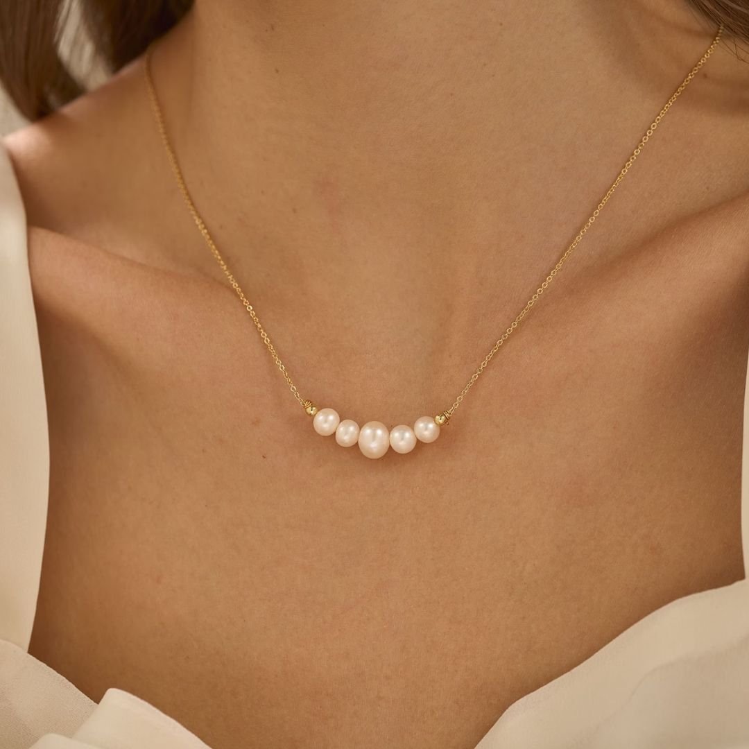 Kona Pearl Necklace in Gold