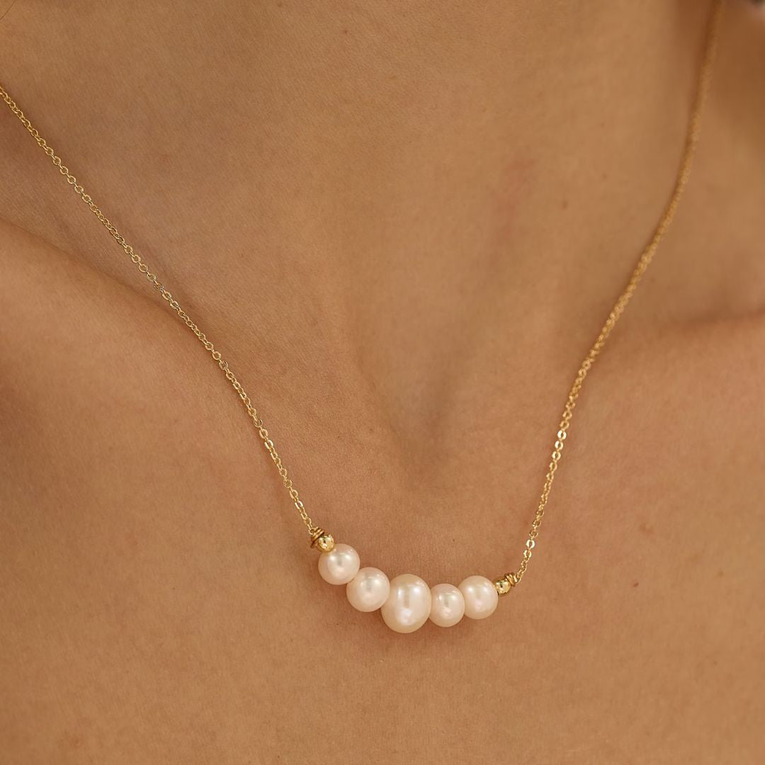 Kona Pearl Necklace in Gold