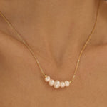 Kona Pearl Necklace in Gold