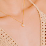 Kyla Solitaire Necklace in Gold