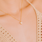 Kyla Solitaire Necklace in Gold