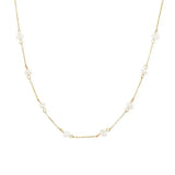 Laney Pearl Necklace in Gold