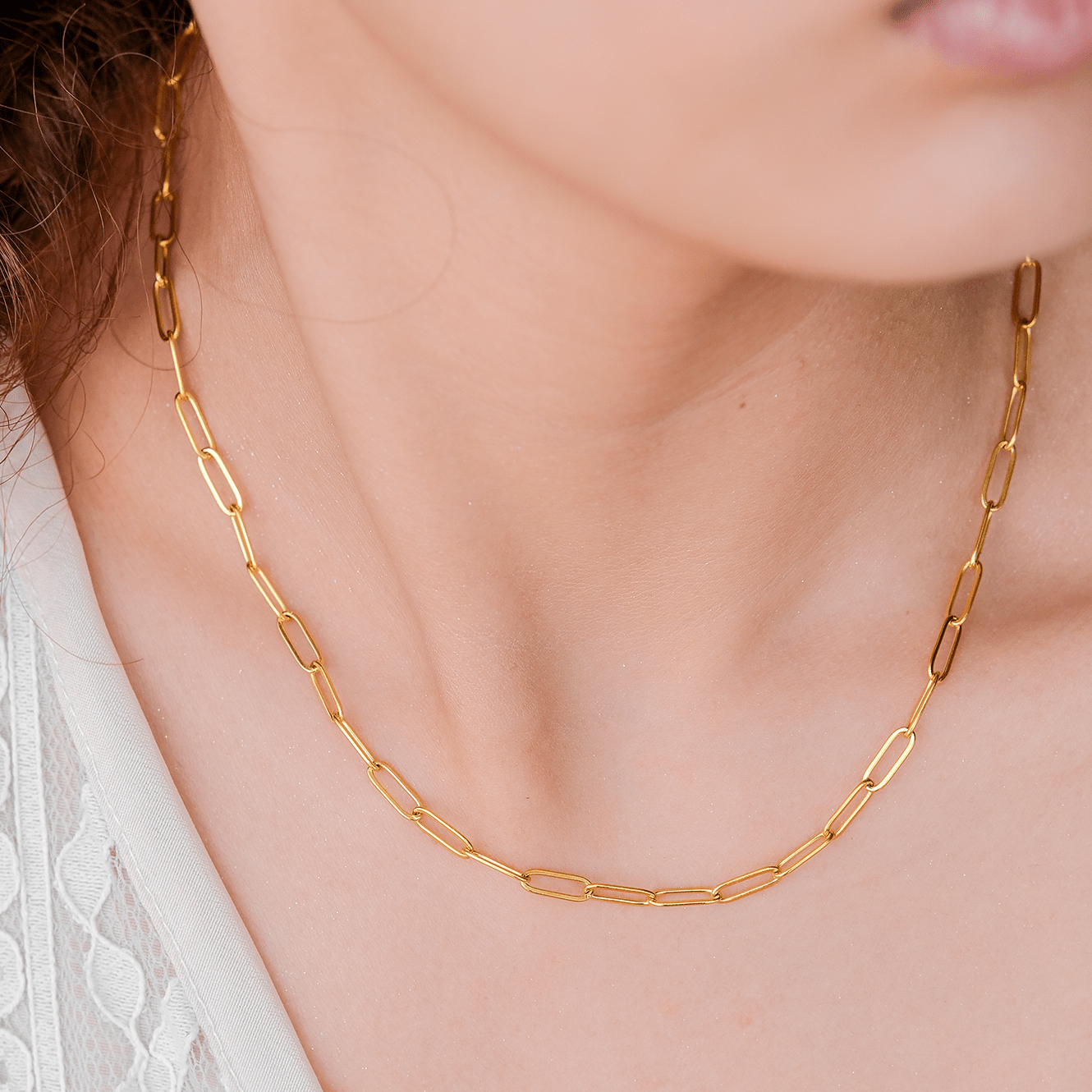 Lena Graceful Link Necklace