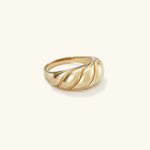 Lorelei Glossy Croissant Ring