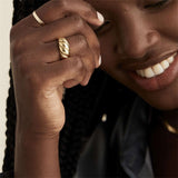 Lorelei Glossy Croissant Ring