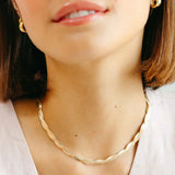 Lysa Twisted Necklace in Gold