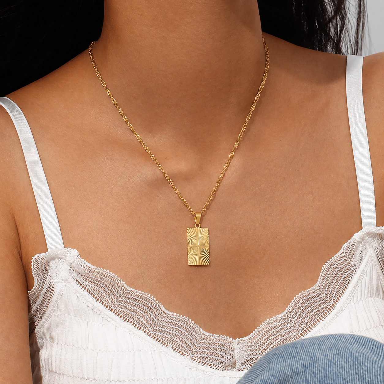 Madison Diamond Necklace in Gold