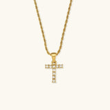 Maeve Diamond Initial Necklace in Gold