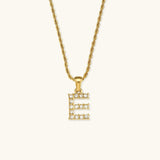 Maeve Diamond Initial Necklace in Gold