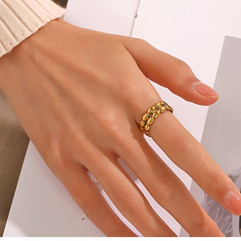Maggie Ball Ring in Gold