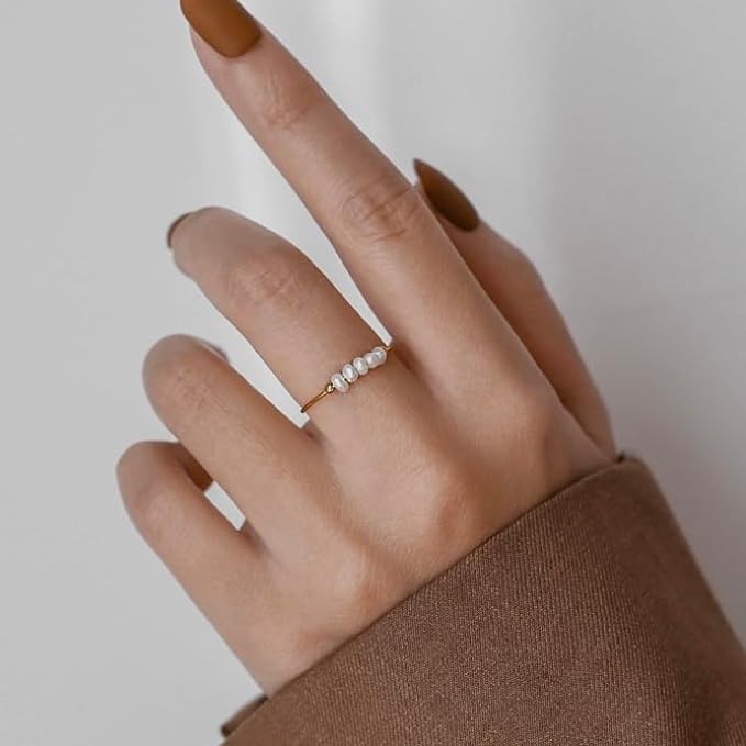 Magnolia Pearl Ring in Gold