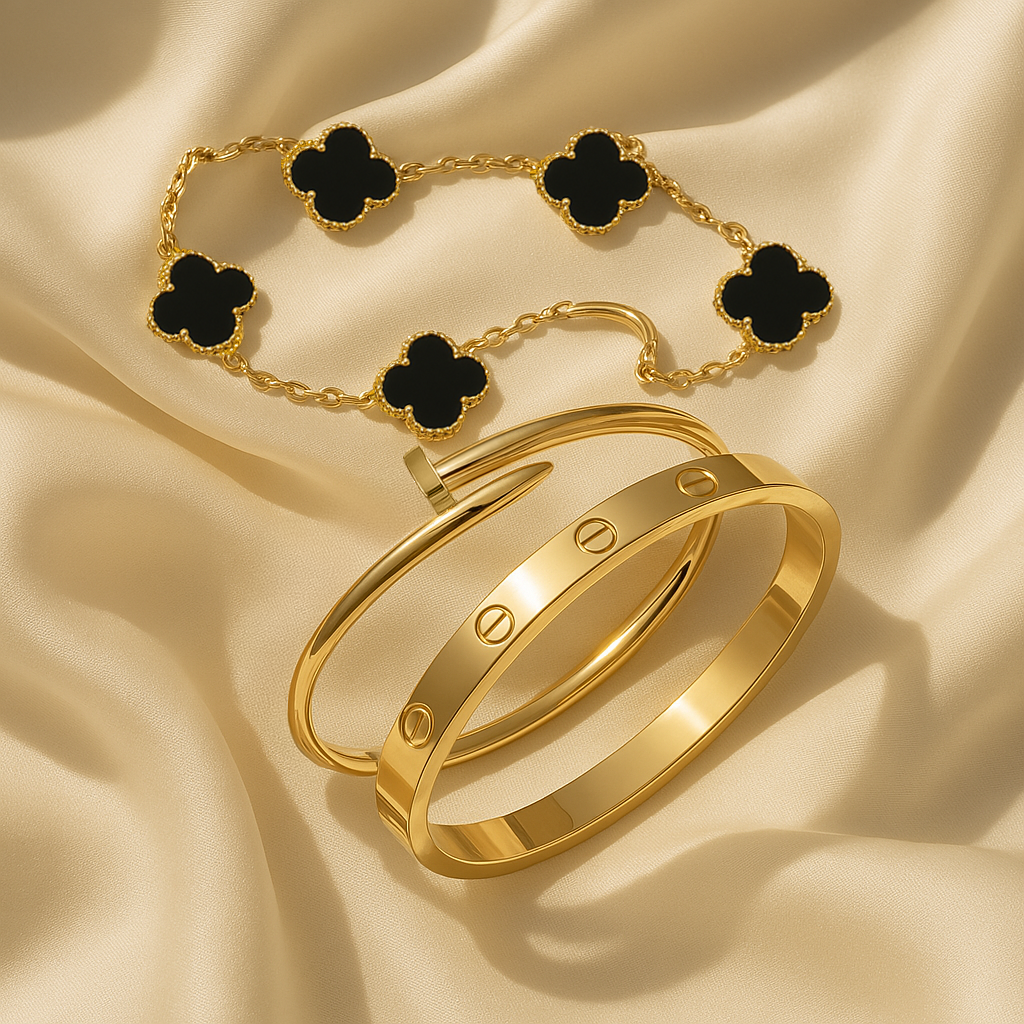 Miami Lumière Bracelet Set Black