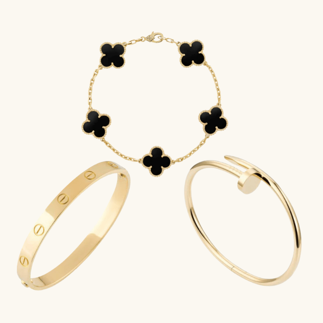 Miami Lumière Bracelet Set Black