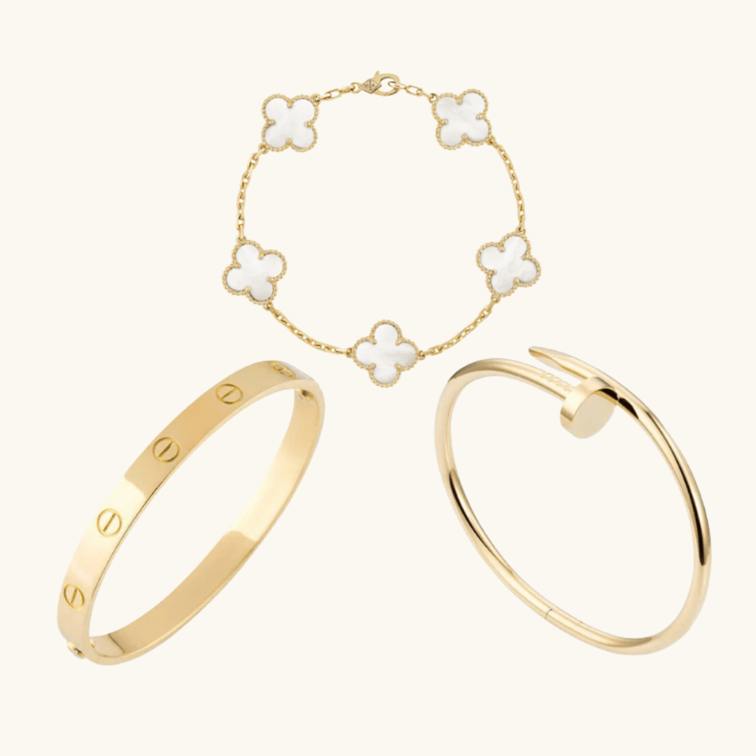 Miami Lumière Bracelet Set White